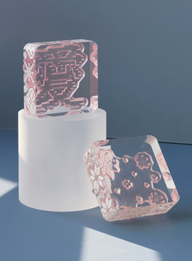 SHIBOKA | 手帐印章 [love in winter] y2k像素风格 雪花字素文字