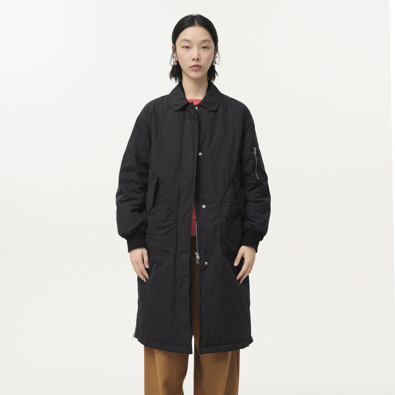 罗纹收口 口袋 拉链