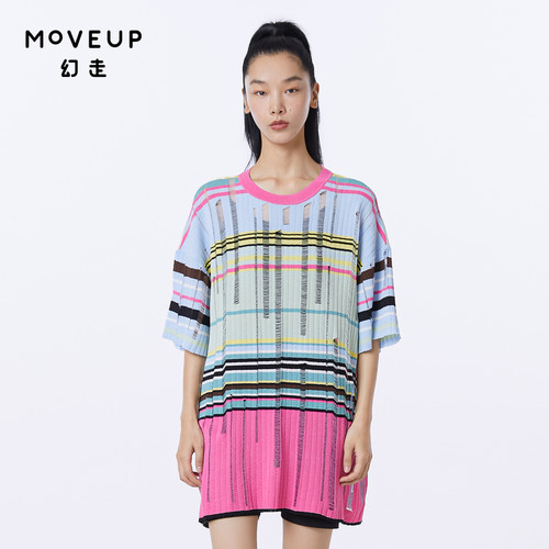 夏季针织衫Moveup设计师圆领