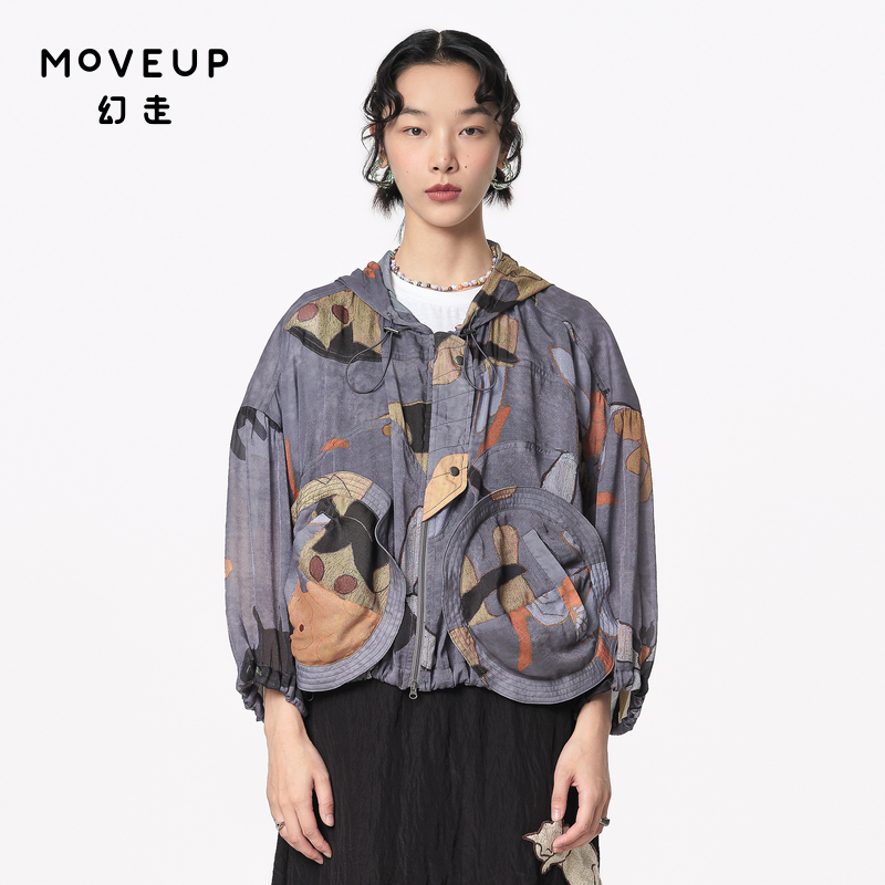 商场短款外套Moveup连帽
