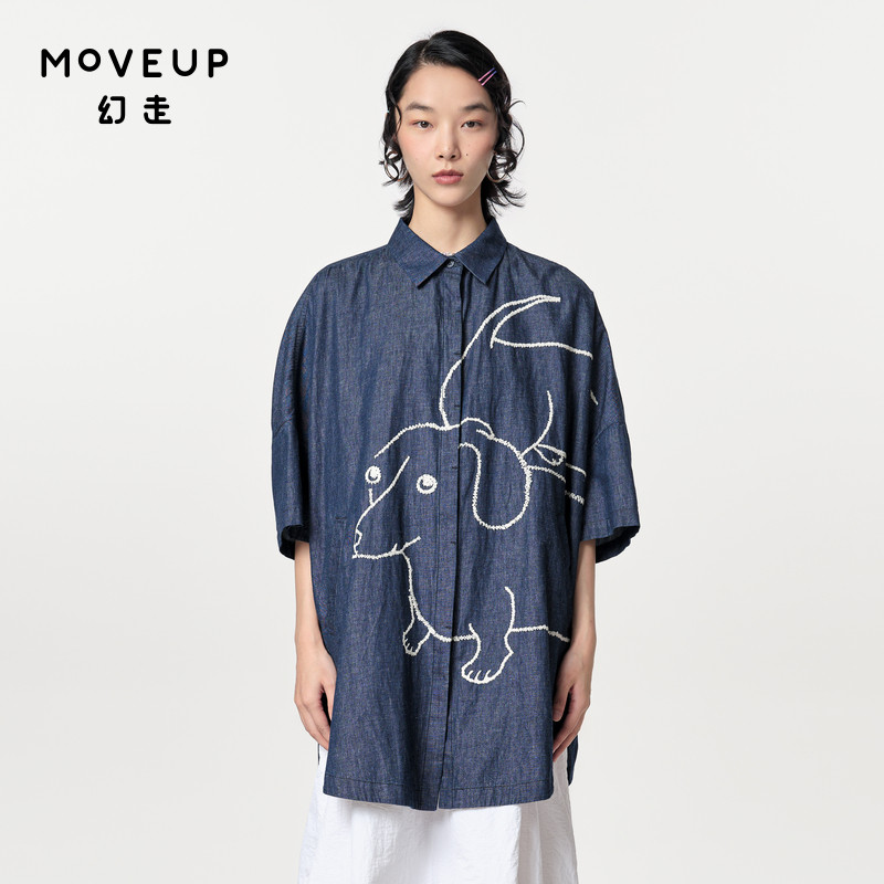 牛仔绣花Moveup春季设计师