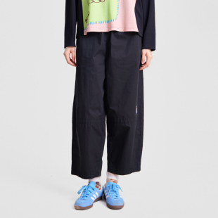 女 .FUN系列纯棉松紧腰口袋织唛休闲直筒裤 MOVEUP幻走2026春季 新款