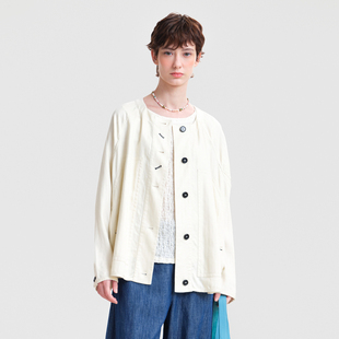 撞色牛角扣大贴袋短款 新款 MOVEUP幻走2026春季 外套女 商场同款