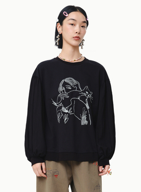 MOVEUP幻走2025春季新款.FUN系列圆领开衩抽绳设计师短款T恤女