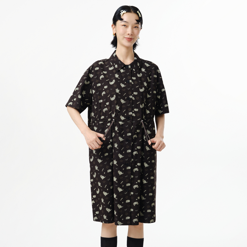 圆丈根、口袋、印花