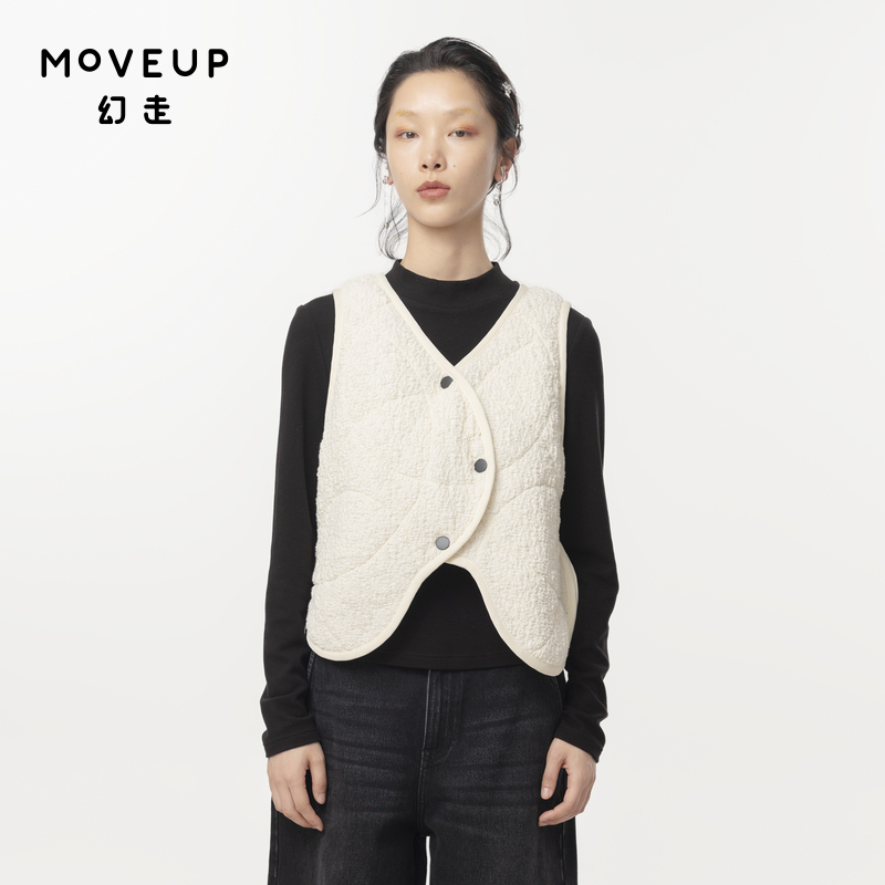 V领 不规则设计 圆弧下摆