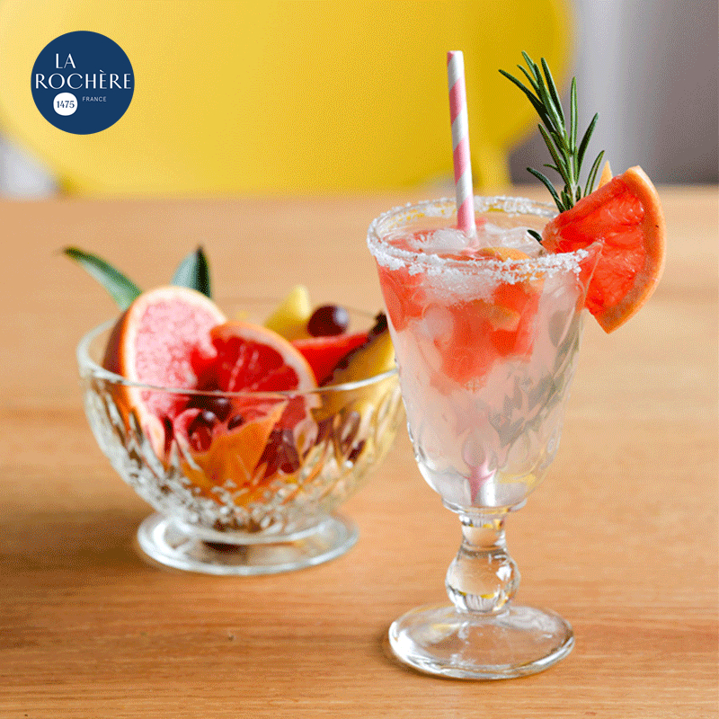 法国原产LAROCHERE复古高级玻璃杯宫廷风里昂红酒杯高脚杯马克杯