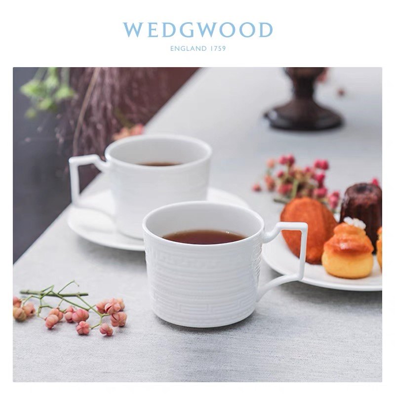 送礼英国Wedgwood威基伍德意大利浮雕骨瓷咖啡杯茶杯碟茶壶礼盒