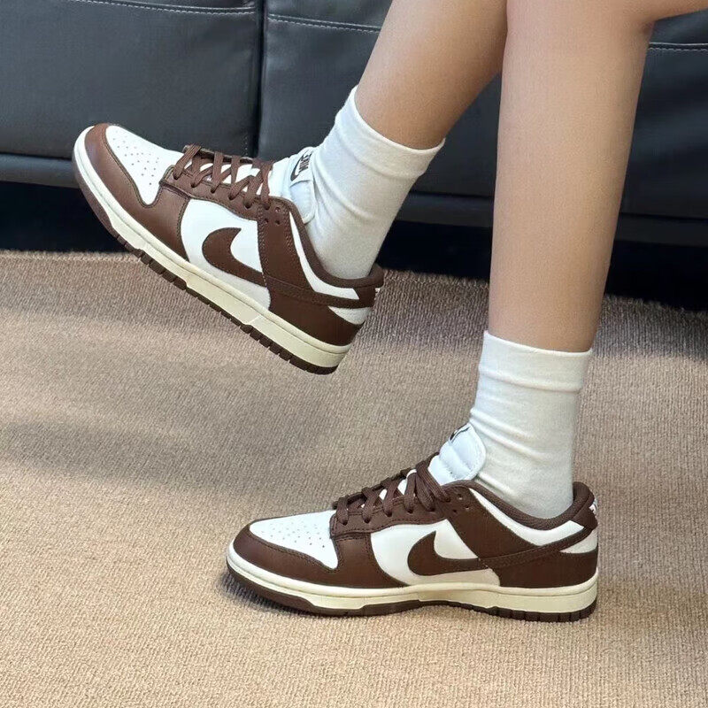 Nike耐克Dunk Low巧克力棕白低帮板鞋女休闲百搭运动鞋DD1503-124,运动鞋new,板鞋,淘宝优惠券,粉丝福利购,淘宝优惠卷