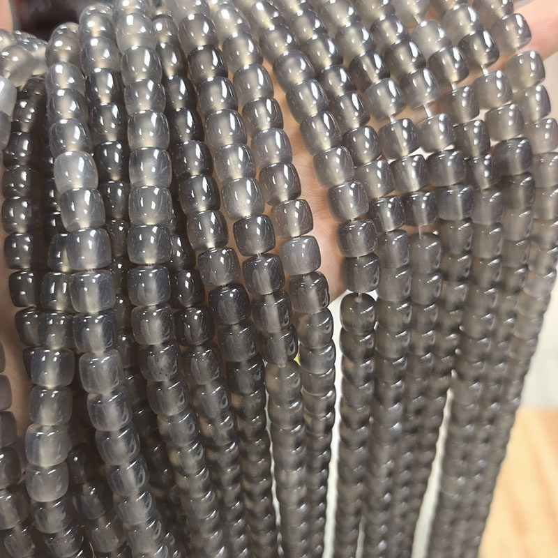 天然石 灰玛瑙直切条珠老型珠桶珠手链DIY饰品配件珠串手工材料,饰品/流行首饰/时尚饰品新,其他DIY饰品配件,淘宝优惠券,粉丝福利购,淘宝优惠卷