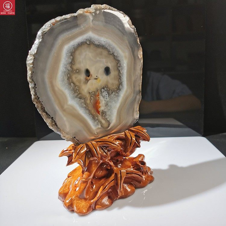 孤品玛瑙太平有象招财摆件