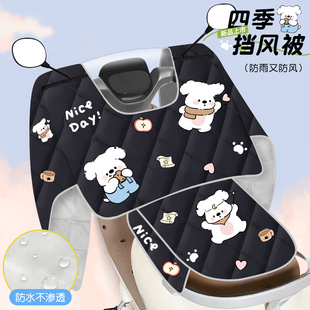 电动车挡风被中厚款双面防雨水四季通用全包加绒电瓶摩托车防风罩