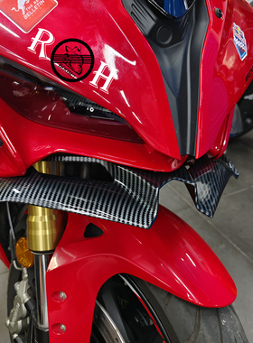 适用钱江22-25赛450AMT赛600改装前下唇定风翼后视镜亮剑风挡配件