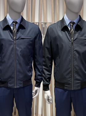 卡尔丹顿男装春秋款商务休闲翻领夹克衫外套KBBS15122专柜3380