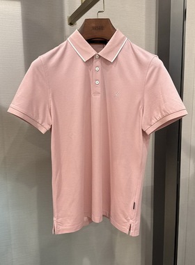 VASTO华斯度正品男装春夏修身版商务翻领短袖T恤11C051575吊牌999