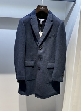 Hechter/丹尼爱特秋冬款商务休闲中长毛呢外套DJ81412专柜15900