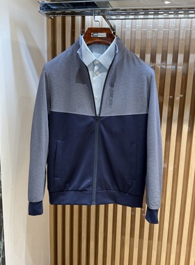 卡尔丹顿男装秋冬新款立领休闲运动套装KCCW21711LAN6专柜2680
