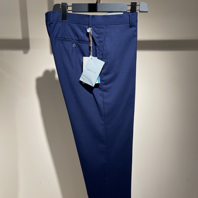 卡尔丹顿男装春夏款羊毛直筒套西配裤长裤KAAS12612吊牌2600