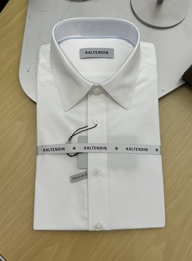 卡尔丹顿男装2024秋冬商务休闲长袖衬衫KEBW13530PAW1专柜1380