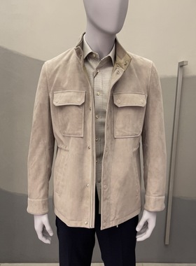 卡尔丹顿男装秋冬款商务休闲立领羊皮皮衣KCBW49411LAC9专柜12800