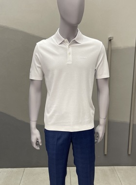 卡尔丹顿2022春夏新款商务时尚翻领短袖T恤KCBS10141FAW1专柜1680