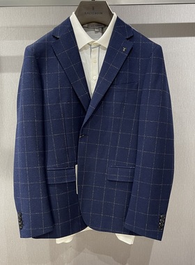 卡尔丹顿男装秋冬款绵羊毛商务休闲西服KBBW21233吊牌5800