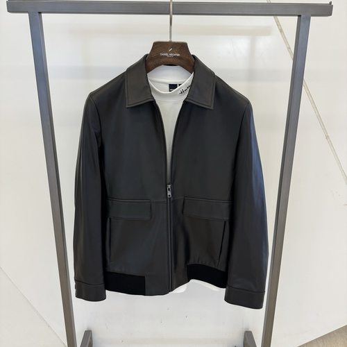 Hechter/丹尼爱特秋冬款翻领皮衣外套LF12005吊牌9990LD