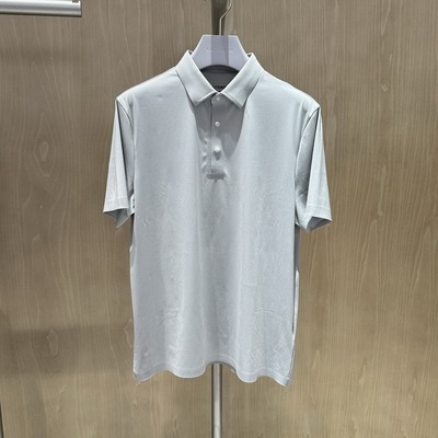 2024新款卡尔丹顿夏季男装桑蚕丝短袖T恤衫KEBS30130FAN8吊牌1680