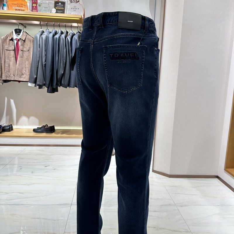 博斯绅威BOSSsunwen男士春夏休闲直筒牛仔裤113228164370吊牌1980
