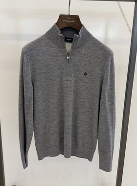 Hechter/丹尼爱特秋冬款商务休闲立领套头毛衣DN42005专柜2990HD