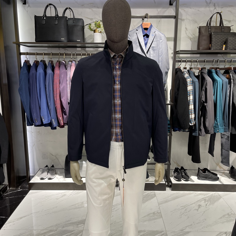 VASTO/华斯度秋冬短款兔毛皮内胆尼克羽绒服12Z125216专柜16800