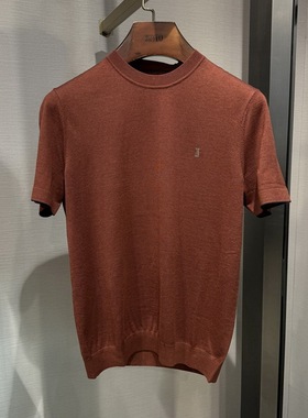 卡尔丹顿男装秋冬羊毛休闲圆领针织羊毛衫短袖KDAW14401专柜1680