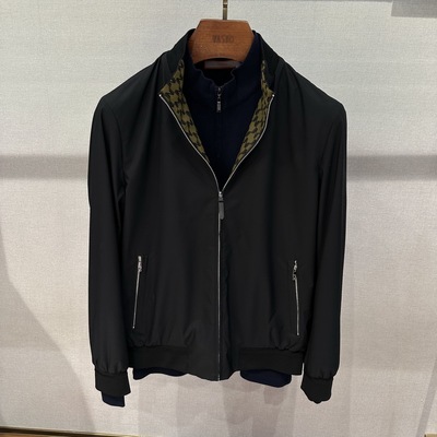 华斯度VASTO男装秋冬款立领双面穿夹克外套21F081210专柜3685