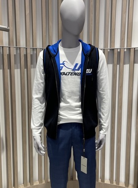 卡尔丹顿棉羊毛连帽马甲背心外套秋冬款KBCW34061FAN6专柜2680HD