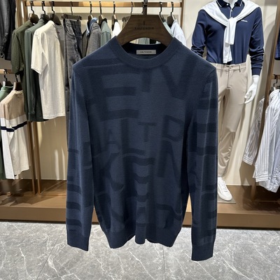 卡尔丹顿多色秋冬圆领绵羊毛长袖针织羊毛衫KCBW24106吊牌1980HD