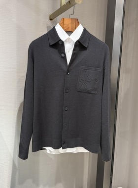 华斯度VASTO男装秋冬休闲翻领针织羊毛开衫外套42E191107专柜2686