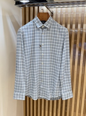 卡尔丹顿秋冬新款商务格子长袖衬衫衬衣KDAW13508CAN2专柜1680