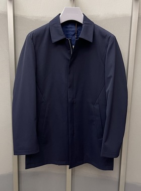 卡尔丹顿男装春秋季商务翻领中长风衣外套KBBS15302FAN6专柜3980