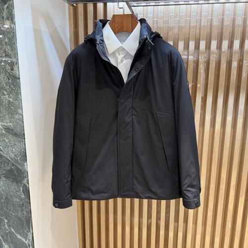 卡尔丹顿秋冬连帽商务鹅绒羽绒服