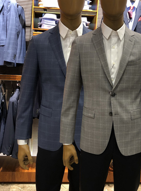 卡尔丹顿男装春秋款休闲羊毛单西西服西装KAAS11613吊牌5900
