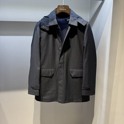 Hechter/丹尼爱特秋冬商务休闲翻领棉服夹克外套DJ41606吊牌6690