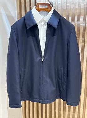 路卡迪龙秋冬水貂绒内胆尼克服羊绒商务外套161227102专柜33880