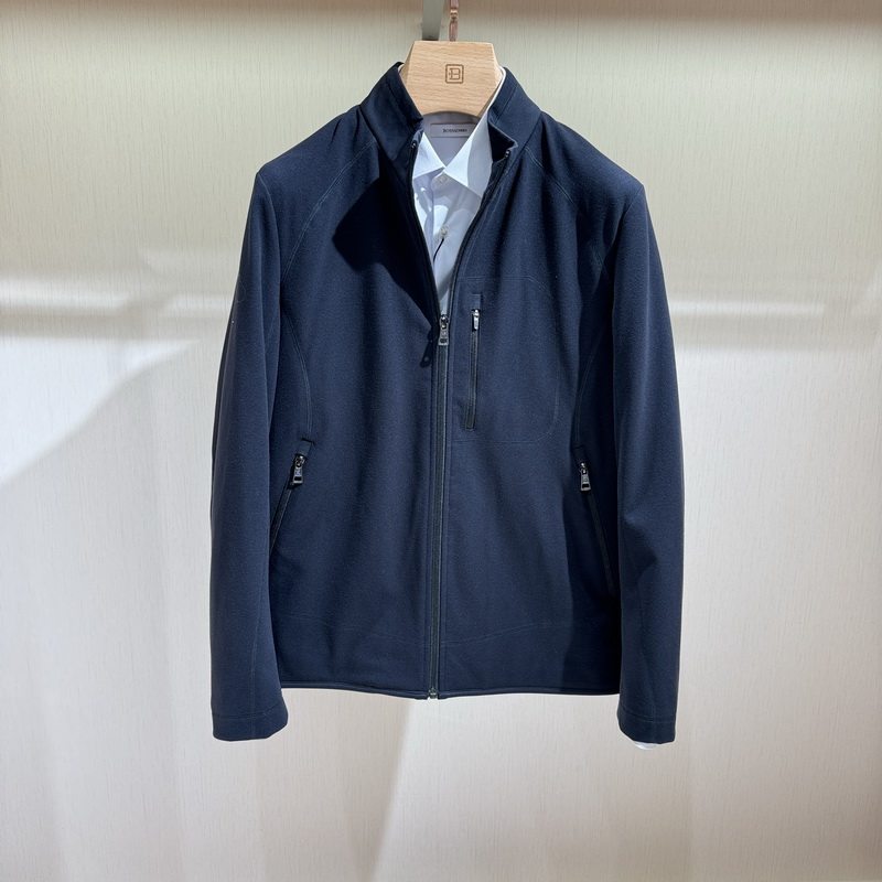 BOSSsunwen博斯绅威23秋冬针织立领棉服外套134325019580吊牌3980