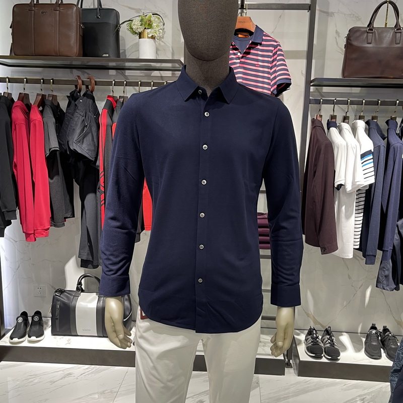 华斯度vasto男装秋冬款商务尖领长袖衬衫12y052106专柜1689