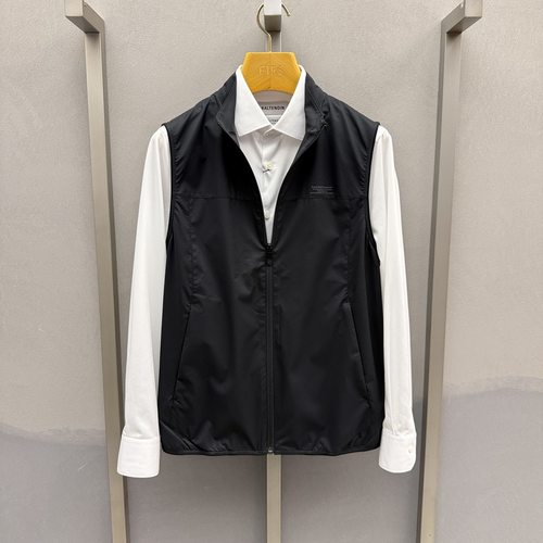 卡尔丹顿男装25春夏商务休闲立领马甲外套KFCS45001LAB1吊牌2380
