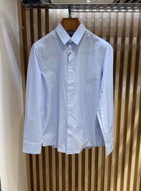 卡尔丹顿男装秋冬款商务纯棉长袖衬衫衬衣KBAW33544专柜2380