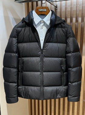 卡尔丹顿男装2024秋冬连帽休闲羽绒服外套2色AE5W05910吊牌6800