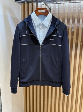 卡尔丹顿2023秋冬款商务休闲连帽运动套装夹克外套KDBW11709FAN6