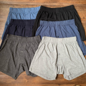 平角内裤 纯棉针织四角裤 100%棉平口内裤 阿罗裤 中腰男士 外贸男士