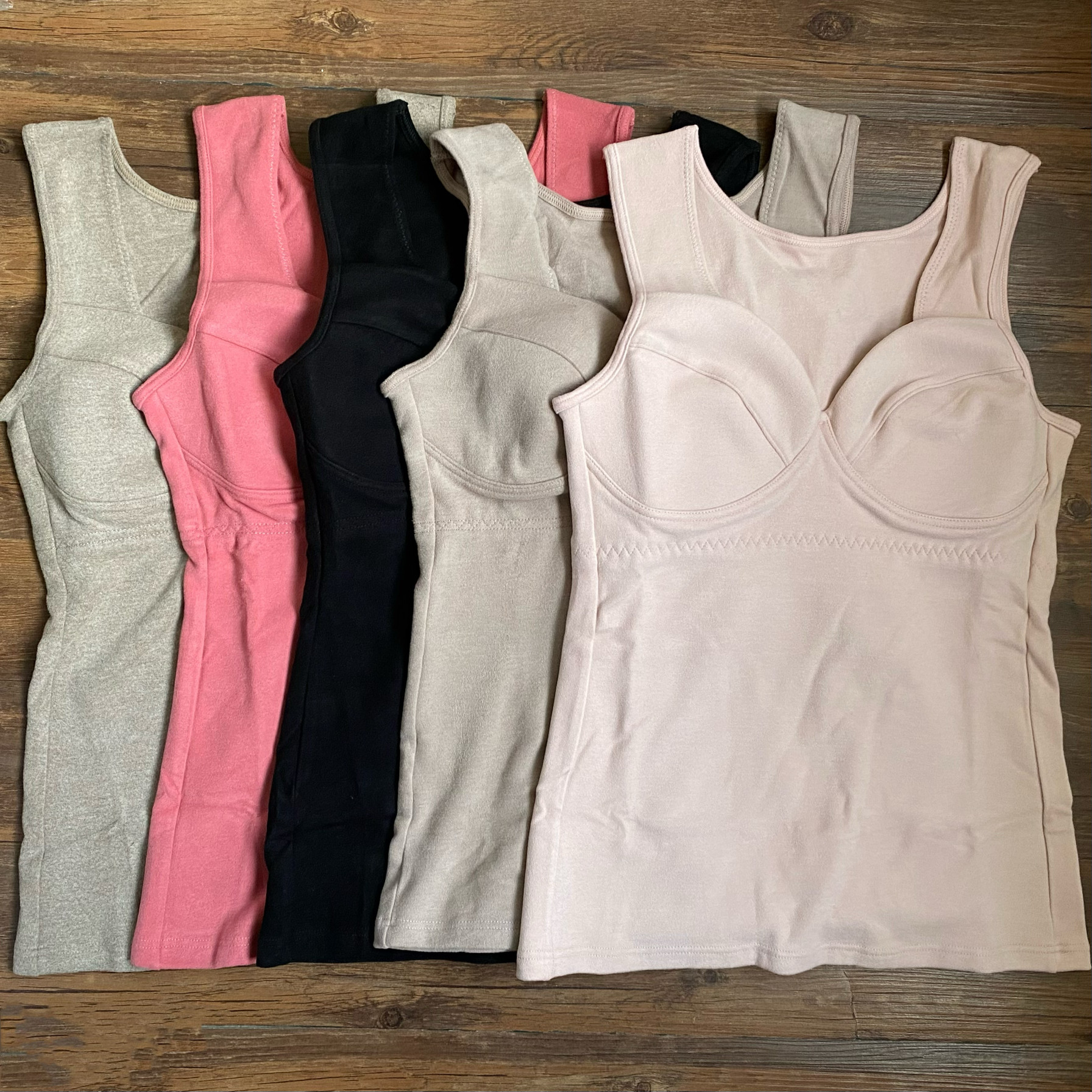 德绒保暖内衣女士修身上衣一体式带胸垫秋冬背心文胸罩杯背心,女士内衣/男士内衣/家居服,保暖背心,淘宝优惠券,粉丝福利购,淘宝优惠卷